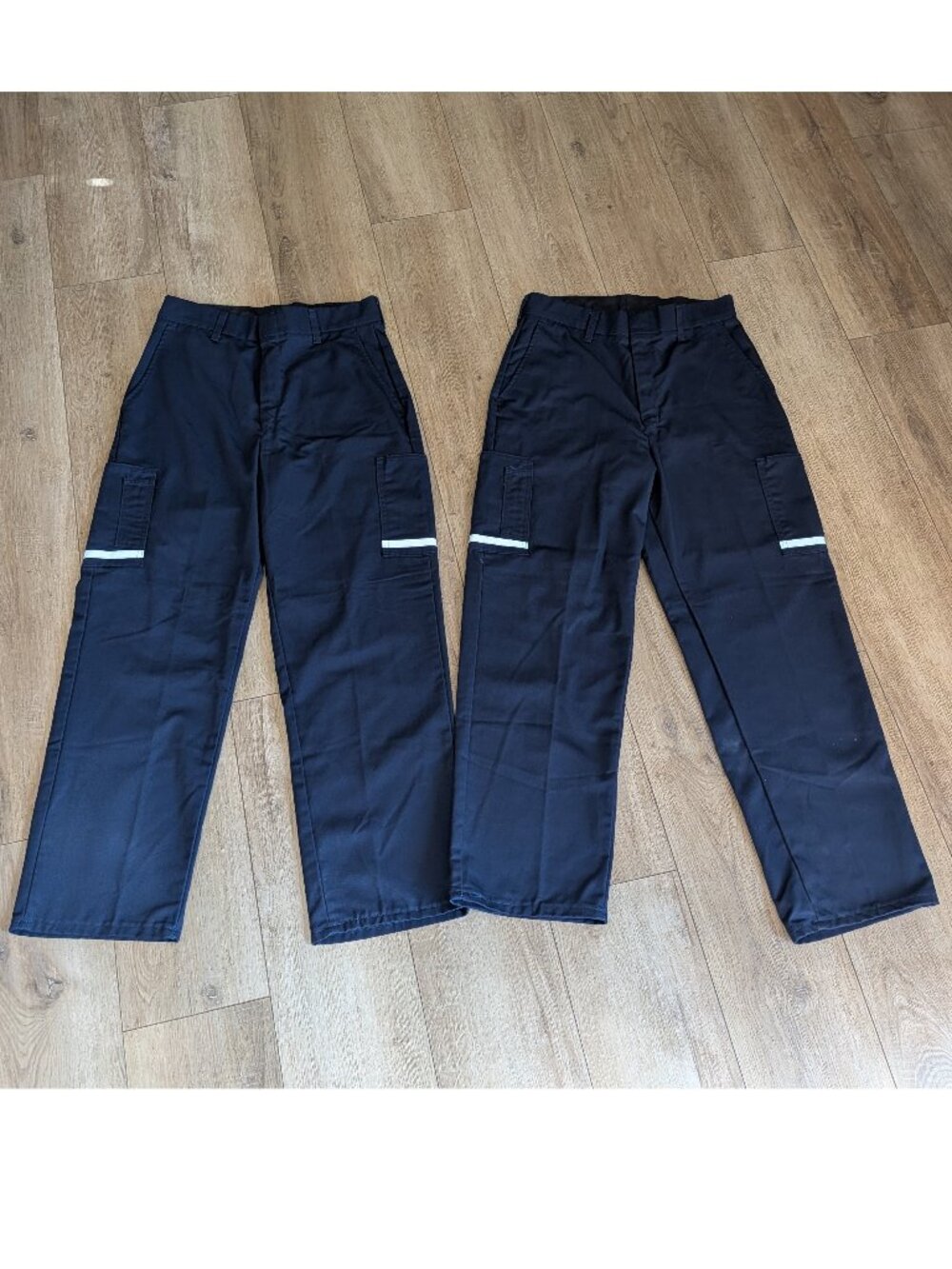 FedEx Stan Herman Pants Mens 31x29.5 Blue Reflective Uniform Workwear